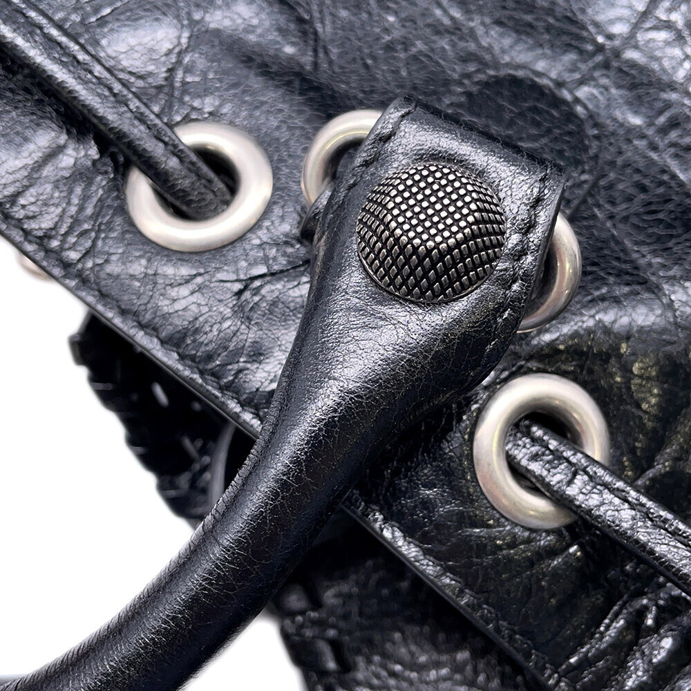 Balenciaga handbag Le Cagole Bucket shoulder bag Black - Picture 8 of 11